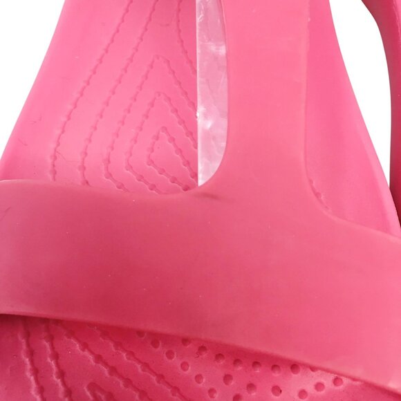 Crocs Serena T Strap Slingback Watermelon Pink Sandals Size 9 - Picture 9 of 16